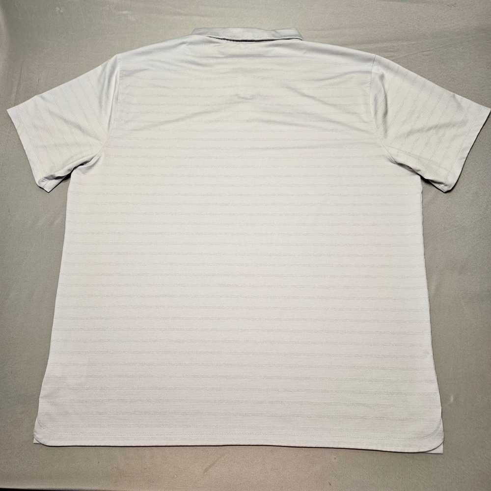 Nike Dri-FIT Polo Mens XL Grey Striped Short Sleeve Golf Shirt BV6848-043 - Picture 9 of 10
